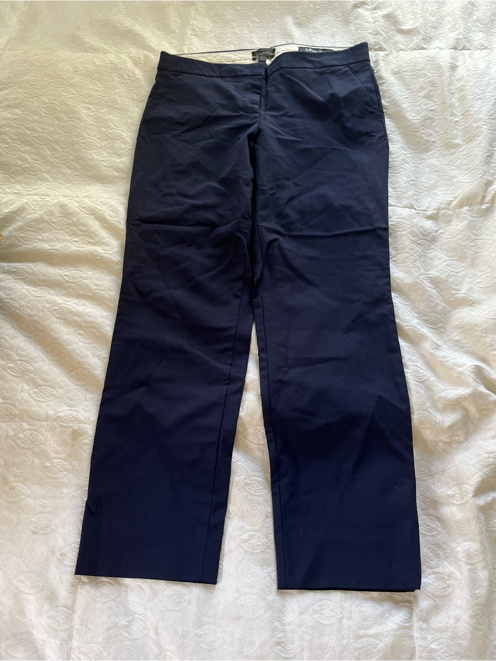 J. Crew Women’s Navy Wool pants - Tollegno 1900 fabric made in Italy size 6